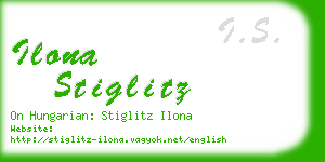ilona stiglitz business card